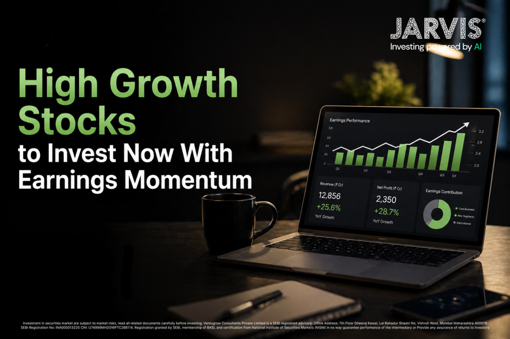 High growth stocks in India for long term investing and wealth building with earnings momentum