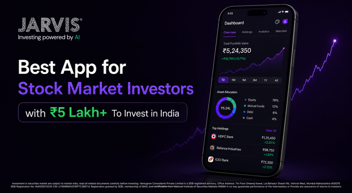 Best app for stock market investors with ₹5 lakh to invest in india