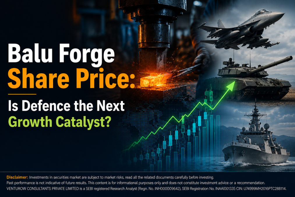 Promotional banner about defence stocks forge sparks headline text jet tank warship and an upward green stock chart