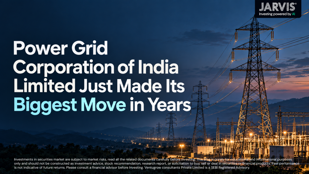 Power grid corporation of india limited just made its biggest move in years