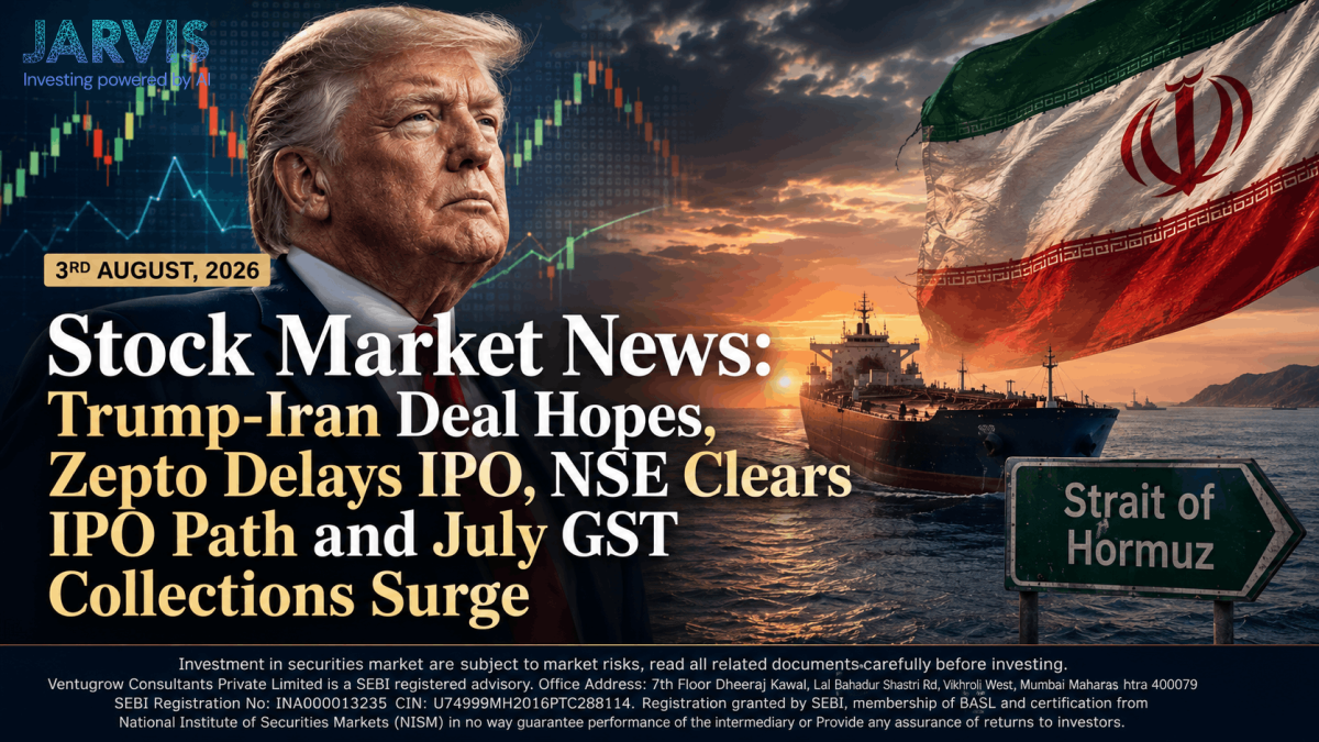 News banner trump against a backdrop of stock charts and the iran flag near a ship and strait of hormuz sign 3rd august 2026