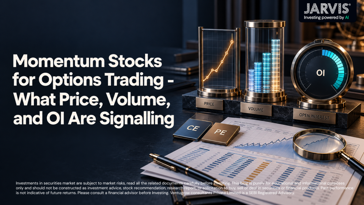 Momentum stocks for options trading   what price volume and oi are signalling
