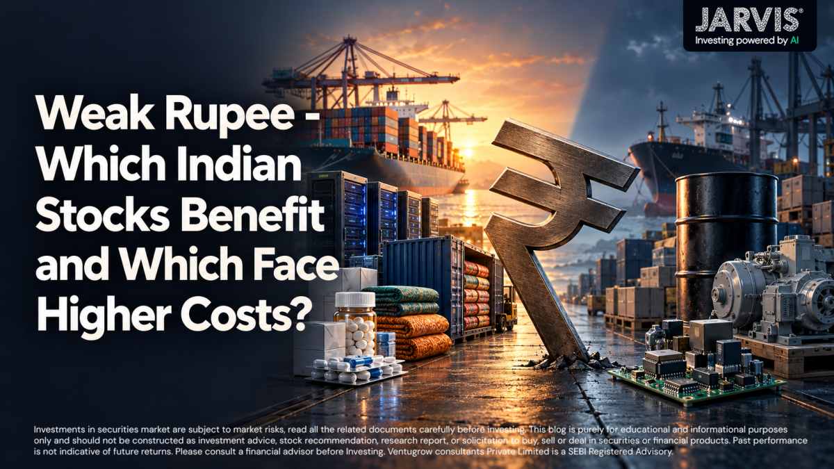 Weak Rupee - Which Indian Stocks Benefit and Which Face Higher Costs - Jarvis Invest Weak rupee which indian stocks benefit and which face higher costs